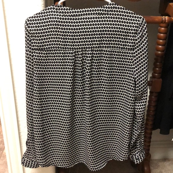Candies Black, white and Gray Tunic Blouse, sz L - Picture 3 of 4